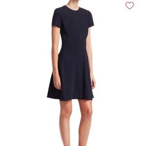 NWT THEORY Modern Seamed Shift W- Admiral Crepe